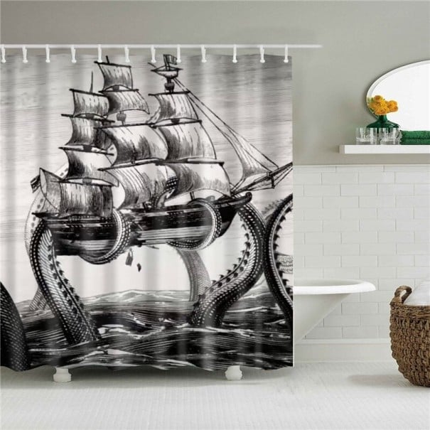 Oktopus-Duschvorhang S 4