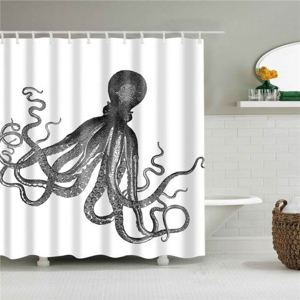 Oktopus-Duschvorhang S 7