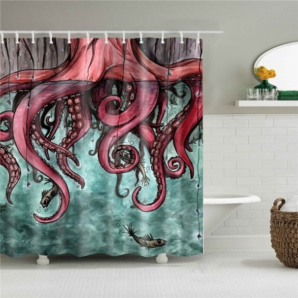 Oktopus-Duschvorhang XL 5