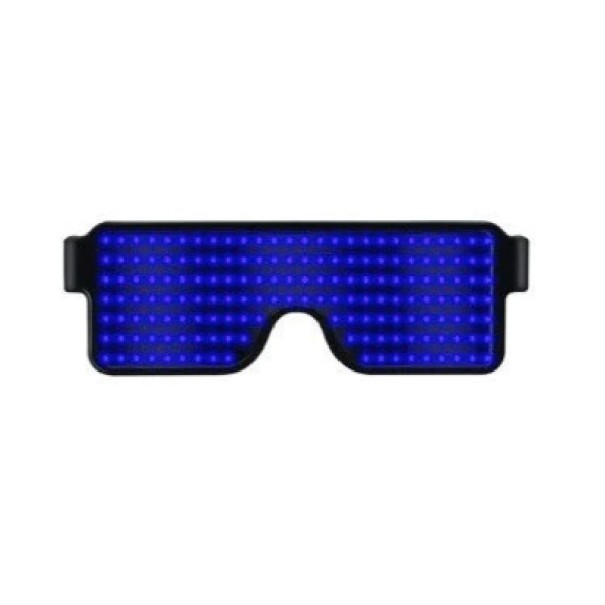 Okulary LED z animacjami niebieski
