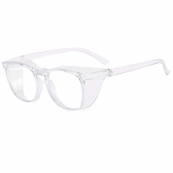 Okulary ochronne 147 mm ramka PC 26 g Przezroczyste przeciwmgielne Ochrona przed niebieskim światłem Osłony boczne Okulary robocze przezroczysty