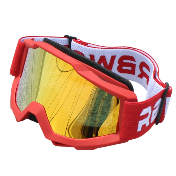 Okulary ochronne motocyklowe z żółtymi szkłami 20 x 10,3 cm Okulary motocyklowe chroniące przed wiatrem i kurzem Żółte szkła zapewniające lepszą 2