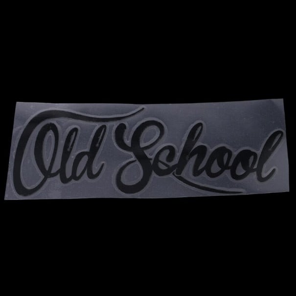 Old School Car Sticker black