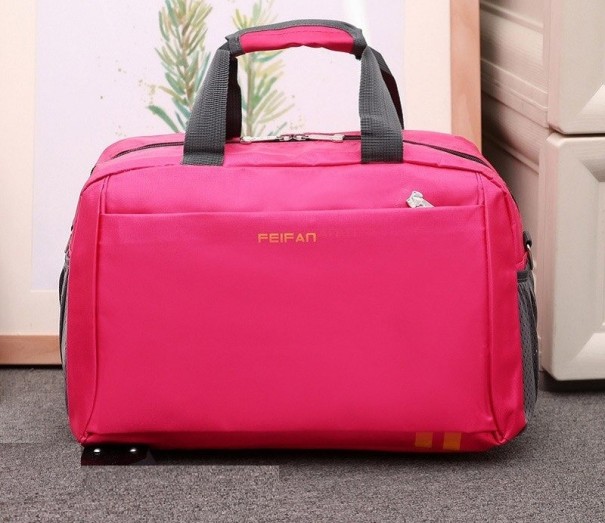 Olkalaukku T413 tummanvaaleanpunainen S