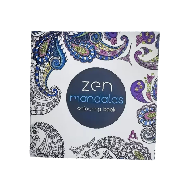 Omalovánky pro dospělé mandaly květinové zahrady 18 x 18 cm papírová kniha vícebarevná relaxační vybarvování proti stresu 1