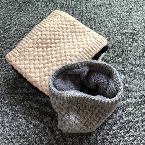 Omkeerbare halsdoek voor dames J844 grijs