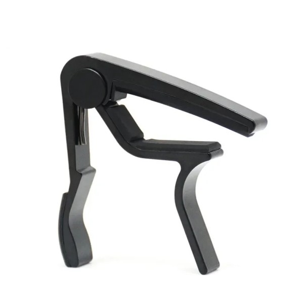 One-Handed Guitar Capo Black Capo for Acoustic and Electric Guitars Easy Attachment Quick Tuning Change Musical Accessories 1