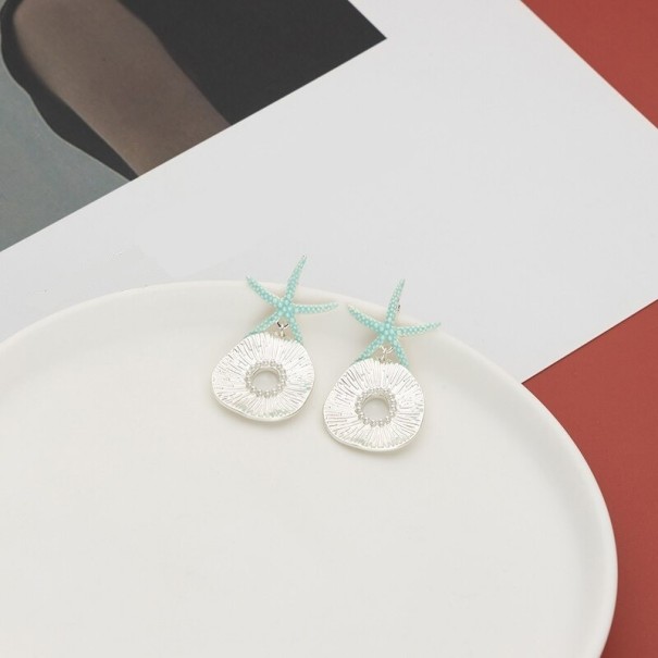 Oorbellen met zeester voor dames zilver