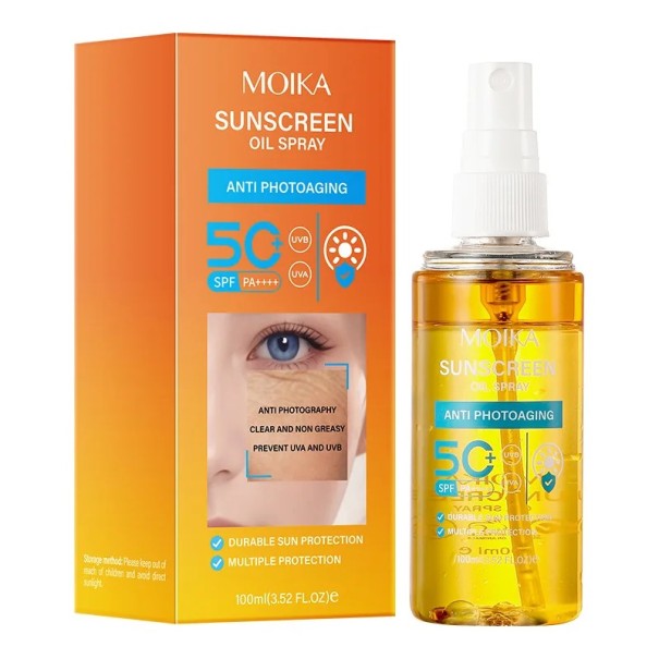 Opalovací sprej SPF 50+ PA++++ hydratačný a dlhotrvajúci 100 ml ochrana proti UVA aj UVB ľahký a priedušný na tvár aj telo 1