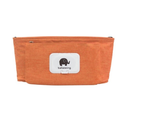 Opbergtas voor kinderwagen oranje