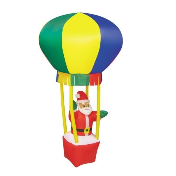 Opblaasbare Kerstman in een ballon 1