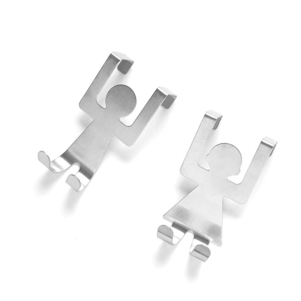 Ophanghaak in de vorm van een stokfiguur, 2 stuks 1