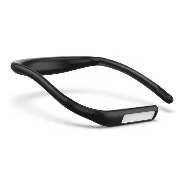Oplaadbare LED lamp voor om de nek Flexibel siliconen 3 kleuren licht Traploze dimming 1800 mAh Voor lezen in bed en handwerk zwart