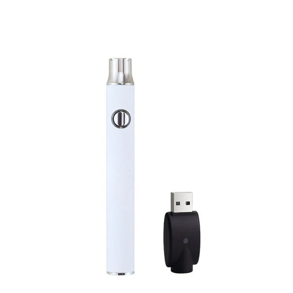 Oplaadbare USB-batterij 350 mAh met spanning 3,4-4,0 V en regeling inclusief compacte USB-lader voor elektronische apparaten wit