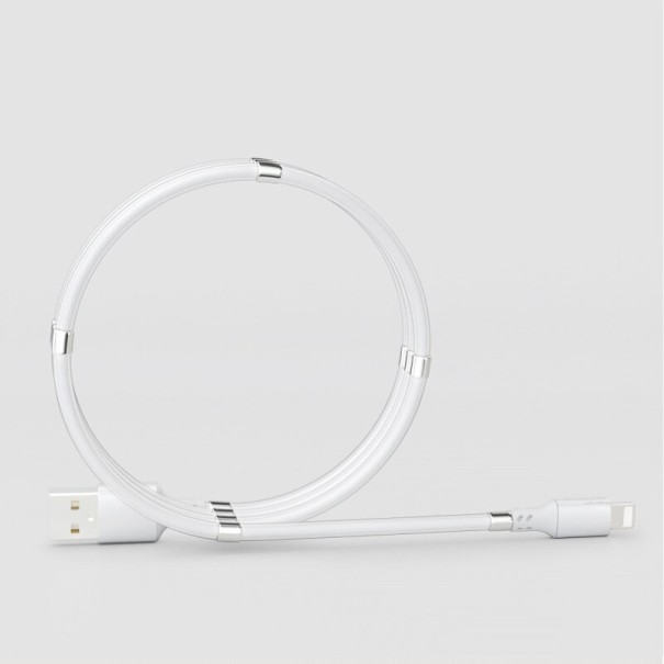 Opladningskabel til Apple med magneter hvid 1