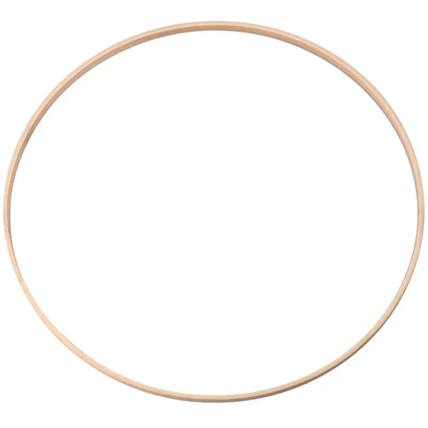 Opră de bambus 40 cm Decorare rotundă din bambus pentru lucrări manuale DIY, coronițe, macramé, decorațiuni florale, creații de acasă 1