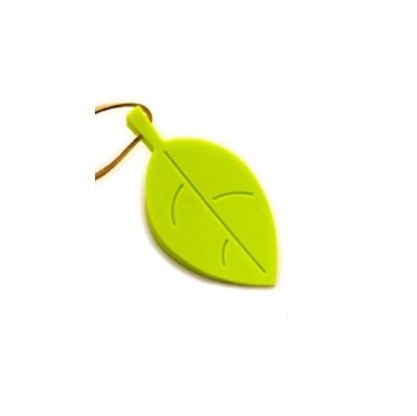 Oprire din silicon în formă de frunză verde deschis