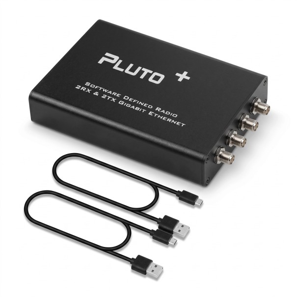 Oprogramowane radio SDR odbiornik i nadajnik 70 MHz do 6 GHz z 2 RX i 2 TX kanałami oraz gigabitowym Ethernetem w kolorze czarnym 1