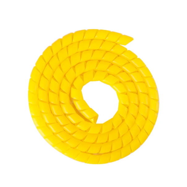 Oprolbare kabel- en slangbeschermer 1m voor elektrische step Ninebot Max G30 en Xiaomi M365 Pro Beschermspiral PP geel
