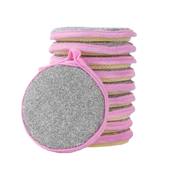 Opvaskesvampe 10 stk. rosa