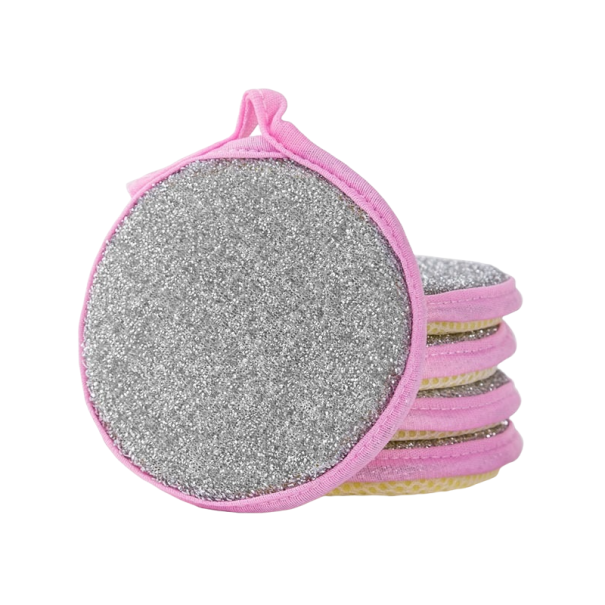 Opvaskesvampe 5 stk. A4009 rosa