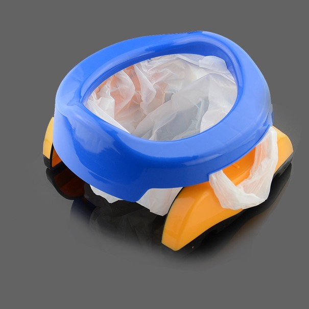 Opvouwbaar draagbaar potje voor kinderen J1604 blauw