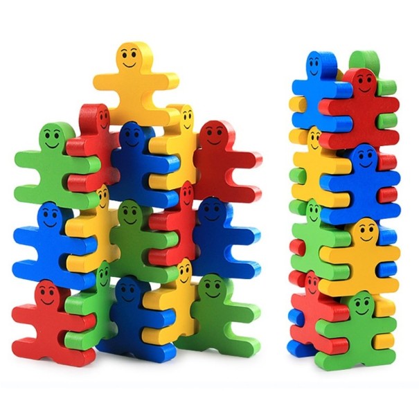 Opvouwbare houten figuren 16 stuks 1