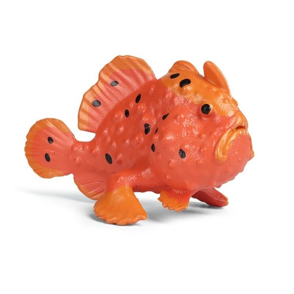 Orangefarbene Fischfigur 1