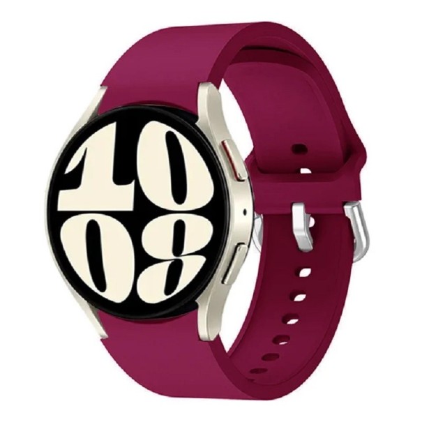 Óraszíj Samsung Galaxy Watch 4 40mm 44mm gumi óraszíj bordó