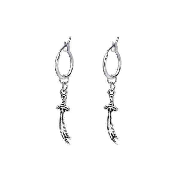 Orecchini a cerchio con pendente G2535 1