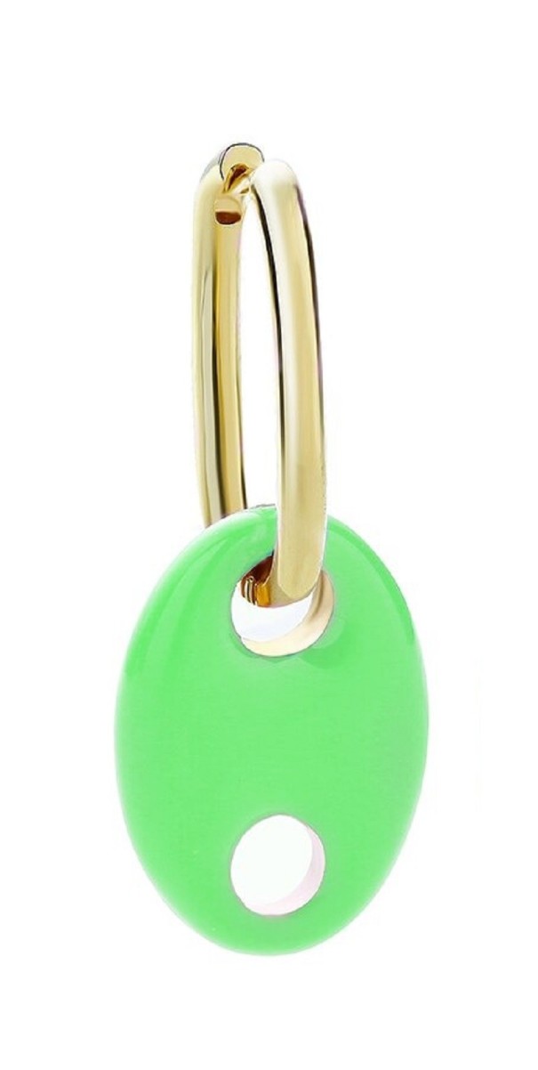 Orecchini a cerchio da donna con pendente A3159 3