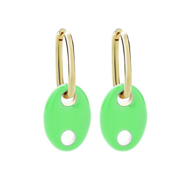 Orecchini a cerchio da donna con pendente G1385 10