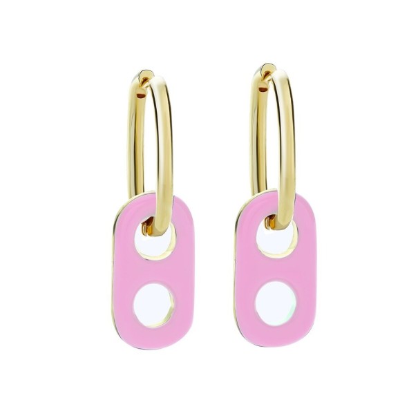 Orecchini a cerchio da donna con pendente G1385 11