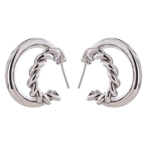 Orecchini a cerchio da donna G1509 argento