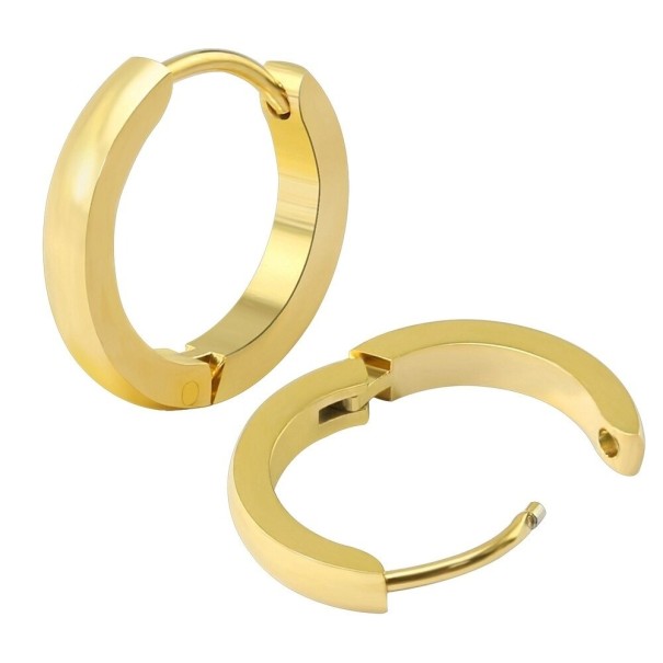 Orecchini a cerchio da donna G163 oro 16 mm