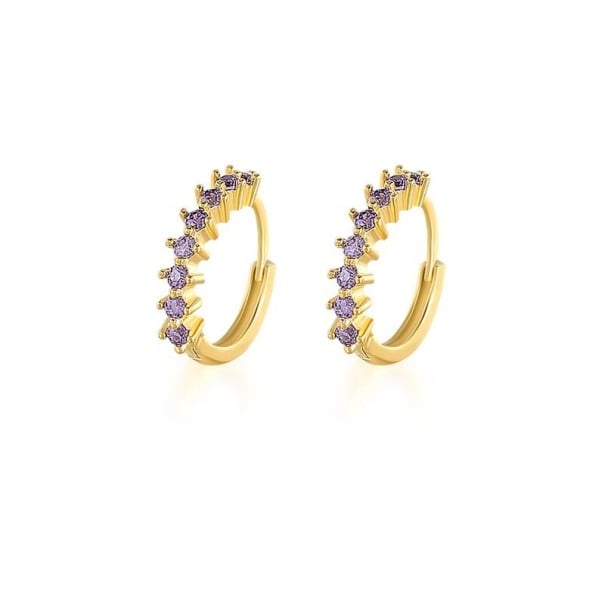 Orecchini a cerchio da donna H750 oro 1