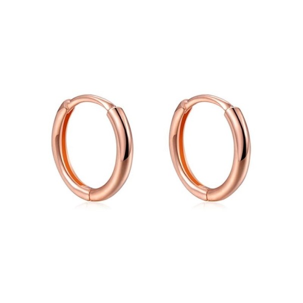 Orecchini a cerchio G2481 rosa antico 12 mm