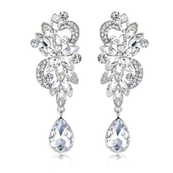 Orecchini a pendente da donna con cristalli G937 4