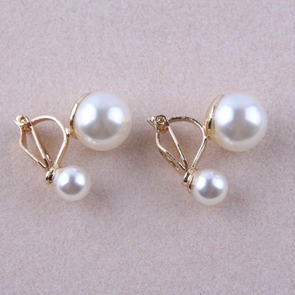 Orecchini a pendente da donna con perle G1114 1