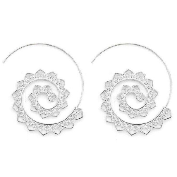 Orecchini a pendente da donna G305 argento 1