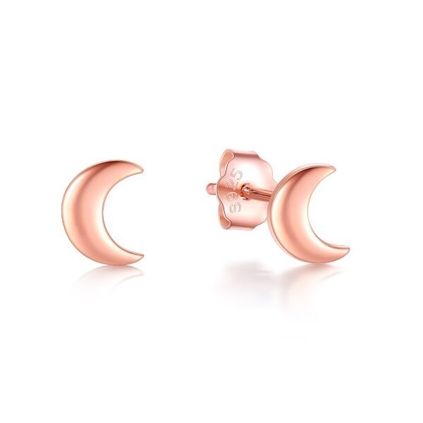 Orecchini a perno da donna R63 rosa antico 5