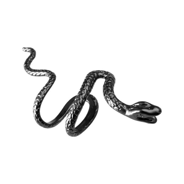 Orecchini a serpente nero