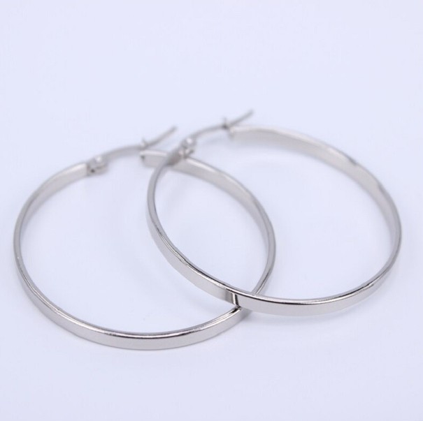 Orecchini circolari da donna G871 oro 40 mm