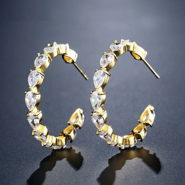 Orecchini da donna con zirconi G362 16