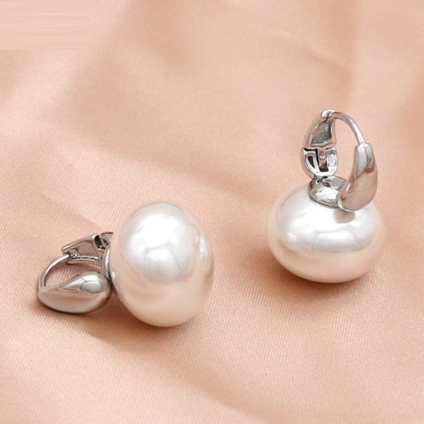 Orecchini pendenti da donna con perle G312 argento 6