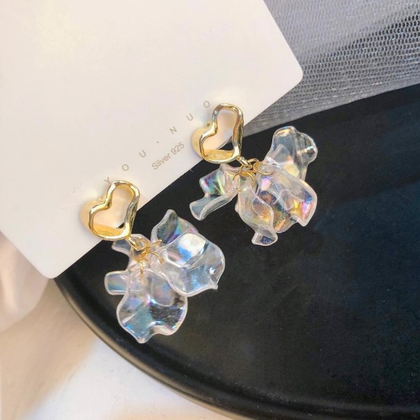 Orecchini pendenti da donna G1080 colore trasparente