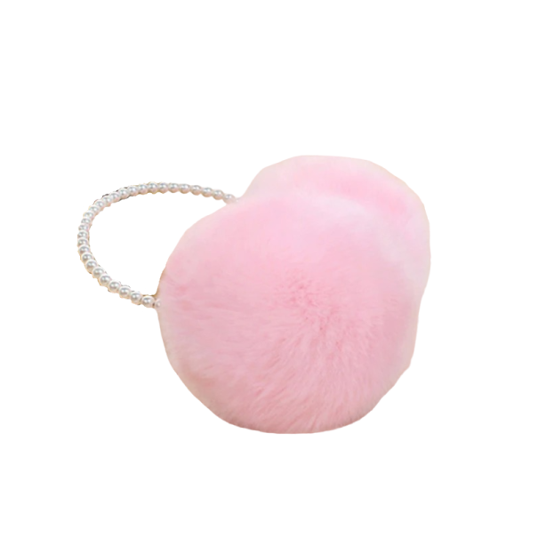 Orejeras con perlas rosa claro