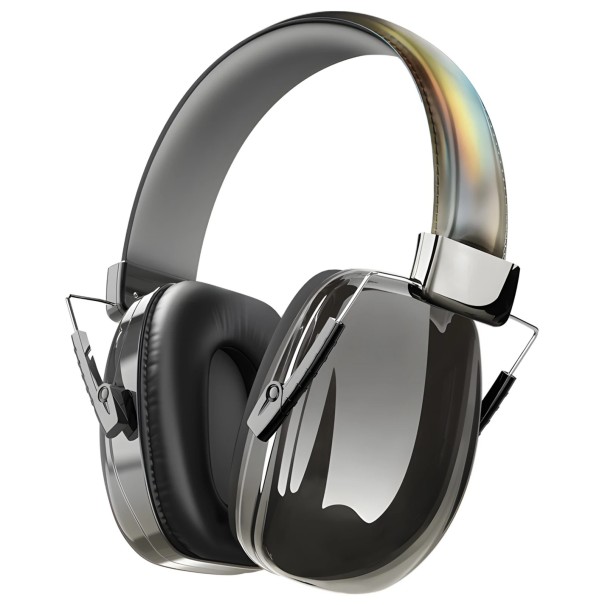 Orejeras plegables para niños Tamaño ajustable Protección contra el ruido Orejeras cómodas SNR 27,4 dB Diseño ergonómico ligero negro