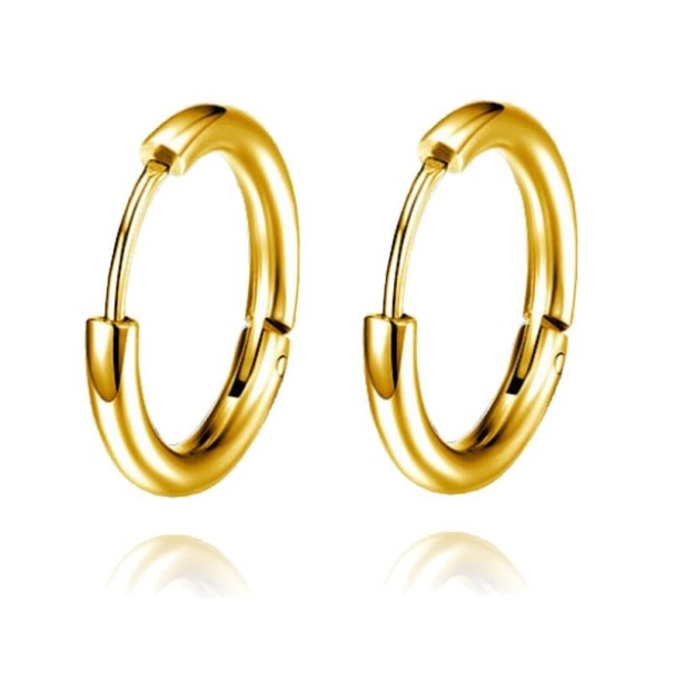 Øreringe G2546 guld 18 mm