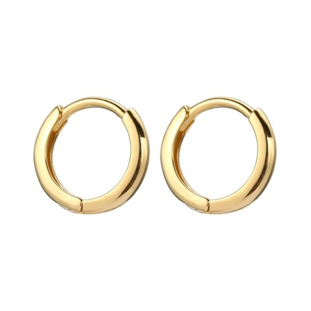 Øreringe med bøjle G2481 guld 12 mm